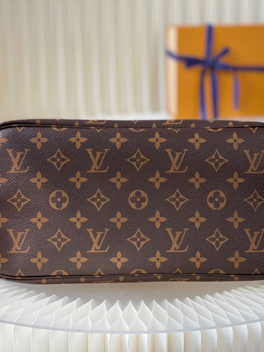 🌸 Louis Vuitton Neverfull MM Monogram Beige - Picture 6 of 10